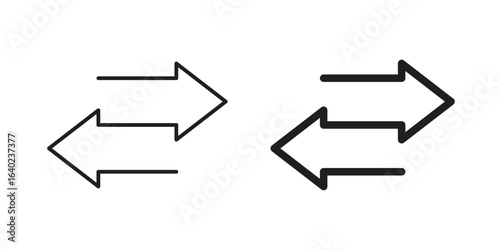 Transfer arrows icon elements. doodle graphics icons.