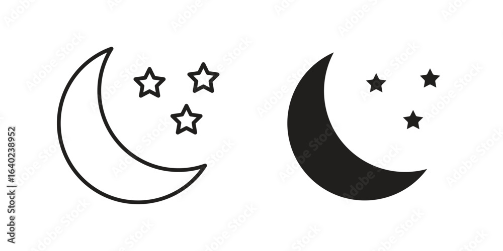 Night icon elements. doodle graphics icons. Night icon elements. doodle graphics icons.