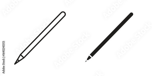 Eyeliner icon elements. doodle graphics icons.