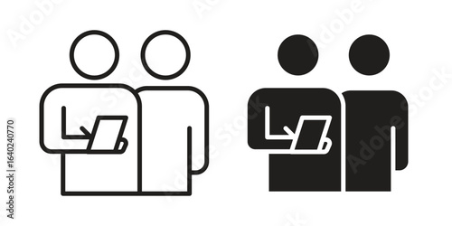 Consulting icon elements. doodle graphics icons.