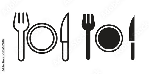 Canteen icon elements. doodle graphics icons.