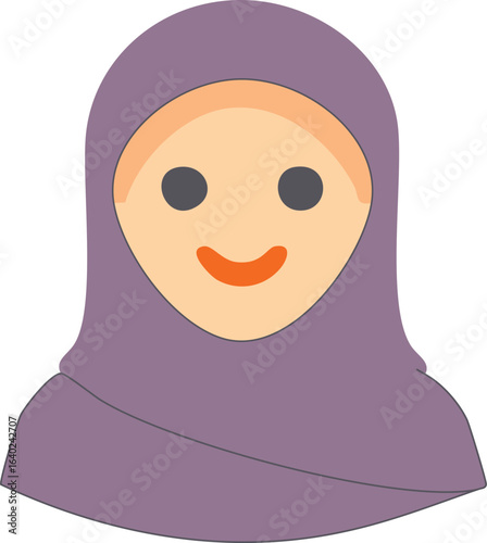 Vector icon gulf arab woman niqab icon veiled woman woman islamic gulf dress vector illustrator