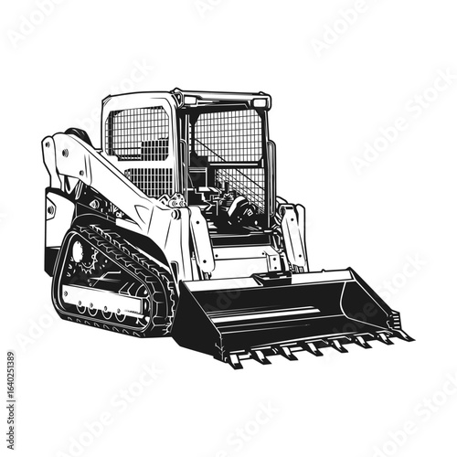 Kubota SVL 75 Skid Steer Excavation Vect