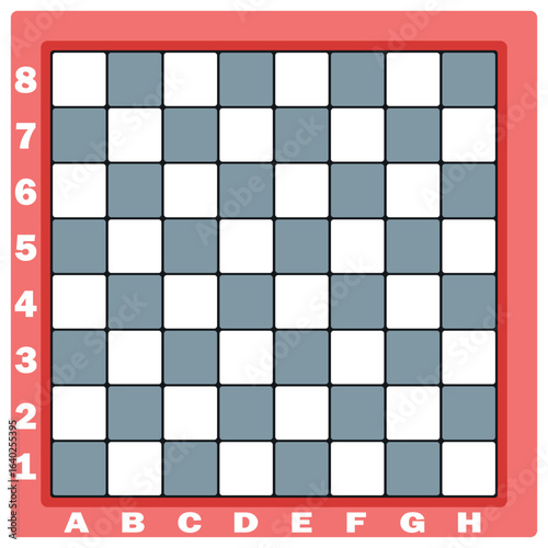 red colored gray white themed chess board