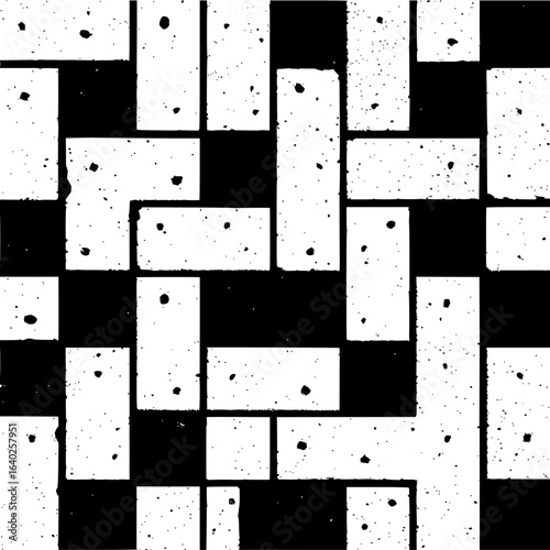 Abstract monochrome geometric pattern vector design for background and wallpaper design element one hundred