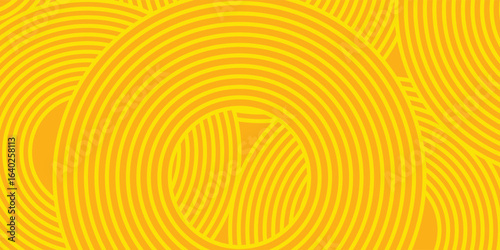 Pasta background, spaghetti abstract geometric pattern. Macaroni yellow poster. Wavy abstract pattern. Pasta vector illustration