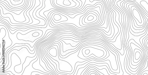 Abstract Topographic background. Geographic line map. Wavy pattern design. Paper texture imitation of a geographical map shades. Vector illustration.	