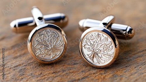 Floral Cufflinks: Elegant Men's Jewelry