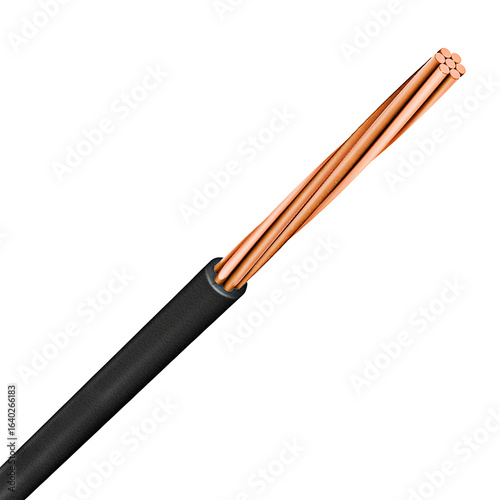 THNN 7-wire cable, halogen-free, insulated, bare and sintox