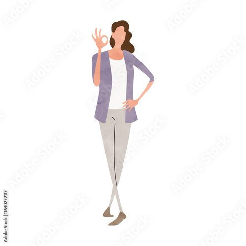 Full-body posing person