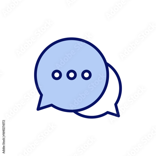Chat icon vector. speech bubble sign and symbol. comment icon. message