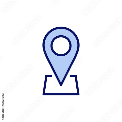 Free Download Pin icon vector. Location sign and symbol. destination icon. map pin - GFXLoad