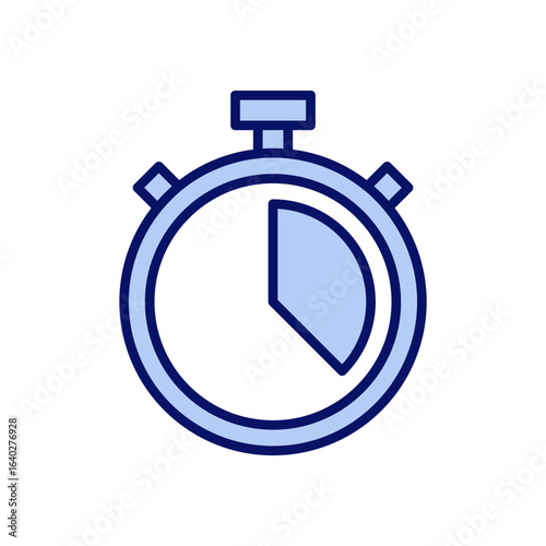 Stopwatch icon vector. Timer sign and symbol. Countdown icon. Period of time
