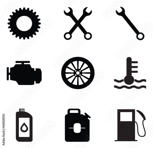 Automotive repair and maintenance service graphic