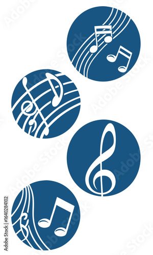 Music symbols graphic design