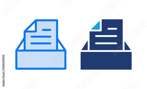 Archive folders icon vector illustration. Document vector icon. Archive storage icon.