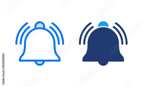 Bell Icon vector illustration. Notification sign and symbol for web site design
