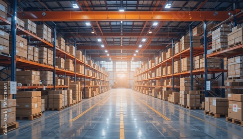 An image showcasing efficient logistics