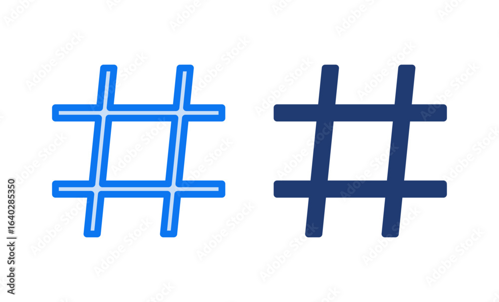 Obraz premium Hashtag icon vector illustration. hashtag sign and symbol