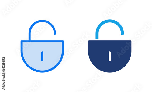 Unlock icon vector illustration. Unlock sign and symbol. unlocked padlock icon