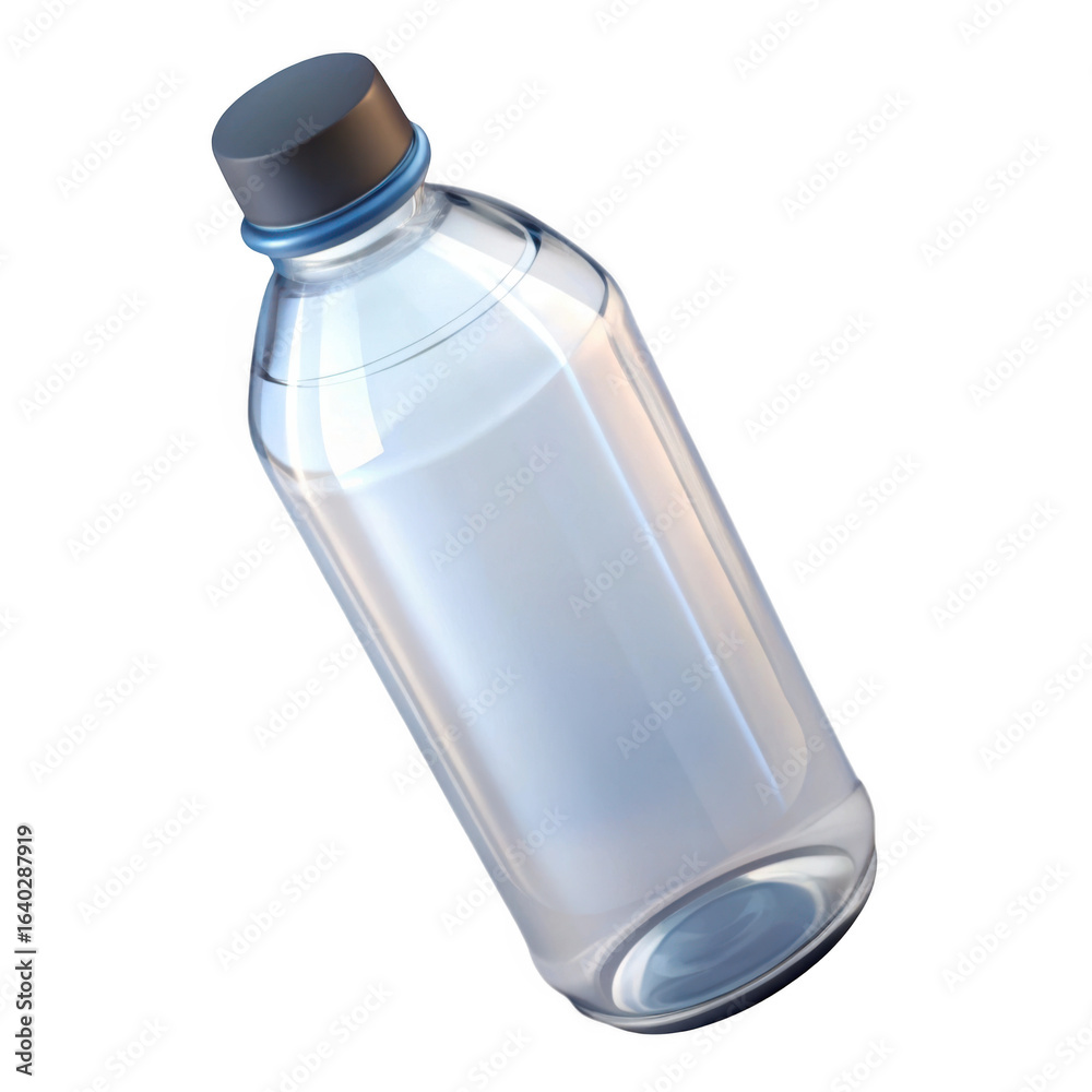 3d clear plastic water bottle isolated on transparent background 3d clear plastic water bottle isolated on transparent background