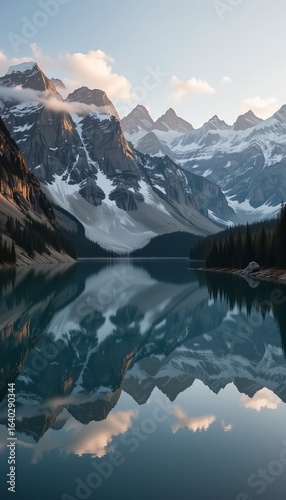 Wallpaper Mural Whispers Beneath the Frozen Peaks Torontodigital.ca