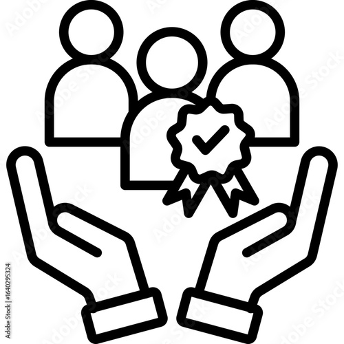 Digital Membership line icon