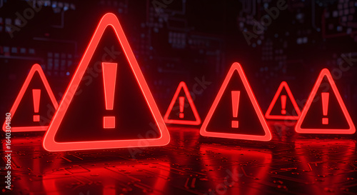 red warning signs Cyber Security Email Phishing