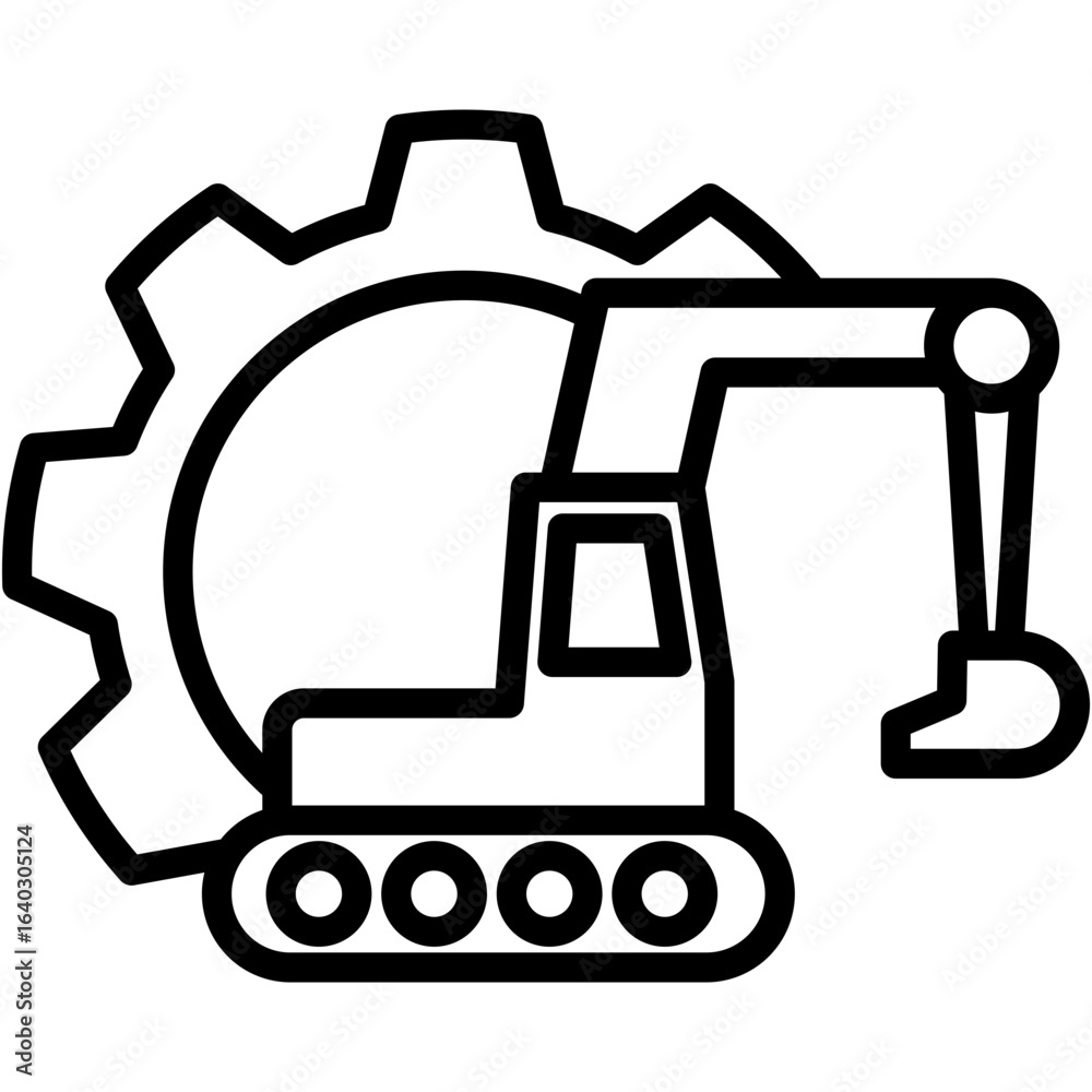 Naklejka premium Specialized Equipment line icon