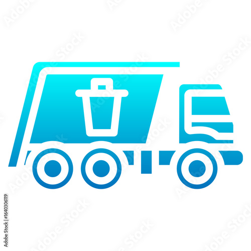 Junk Removal glyph gradient icon