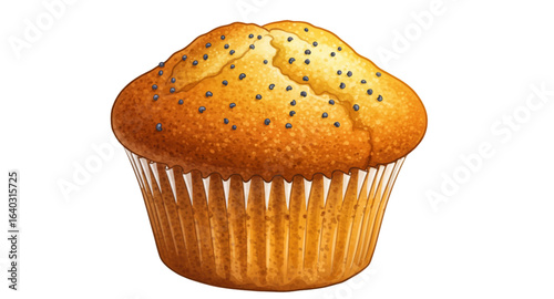 muffin isolated on white background