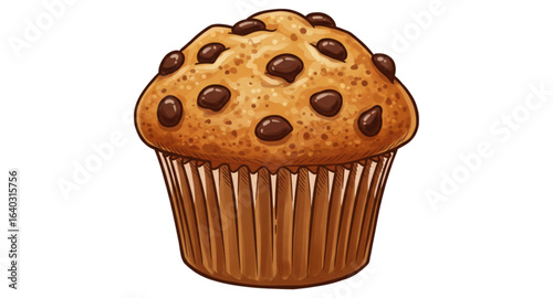 muffin isolated on white