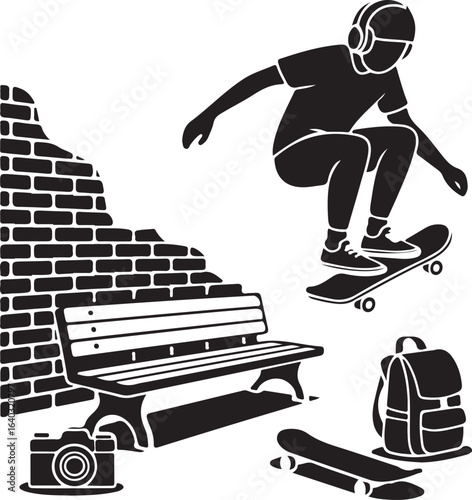 Street Skate Life and Culture Icon Pack (2)