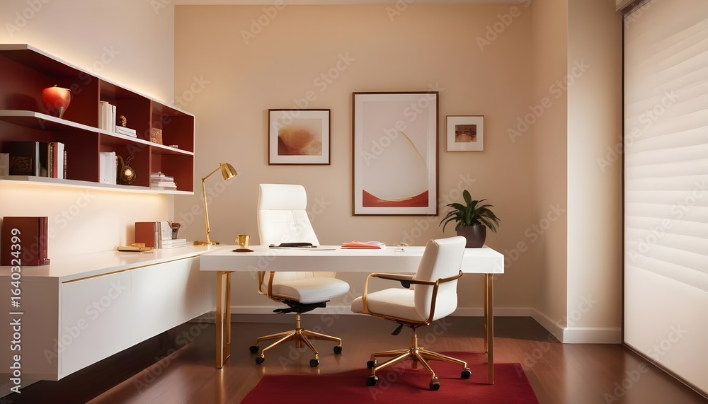 Fototapeta premium Photo interior modern design room 3d illustration