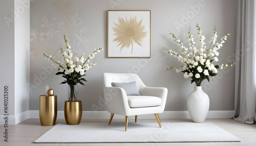 Photo interior modern design room 3d illustration
