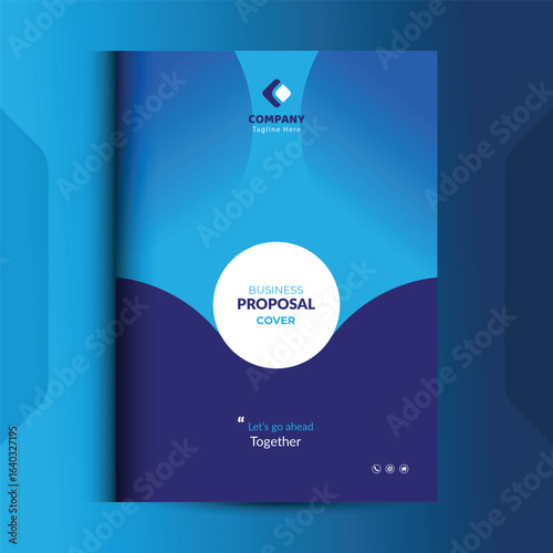 Wallpaper Mural Blue Proposal cover Design Template concepts are adept for corporate Business	
 Torontodigital.ca