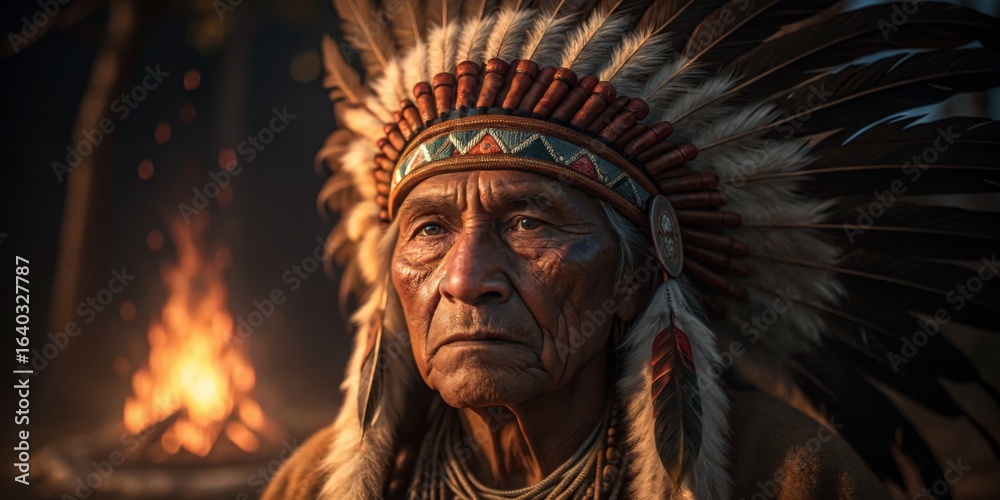Obraz premium Ancestral wisdom & ai