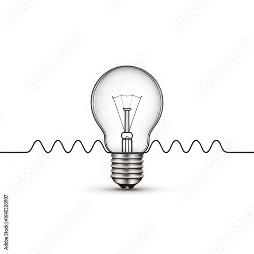 Lightbulb idea concept illustration