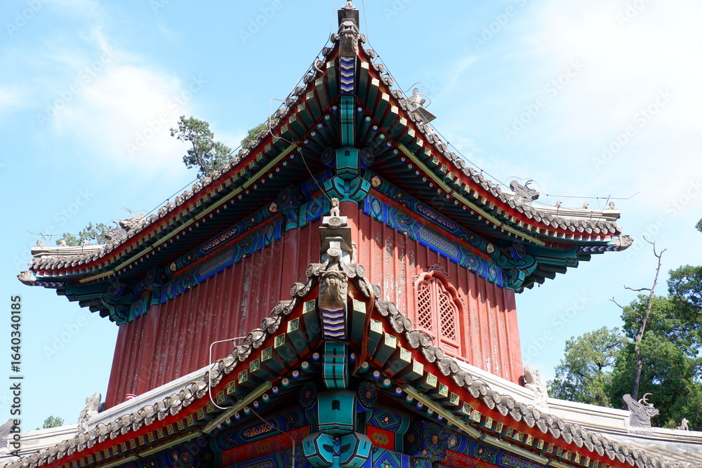 Zhengjue Temple at the Old Summer Palace Ruins Park, Beijing, China Zhengjue Temple at the Old Summer Palace Ruins Park, Beijing, China