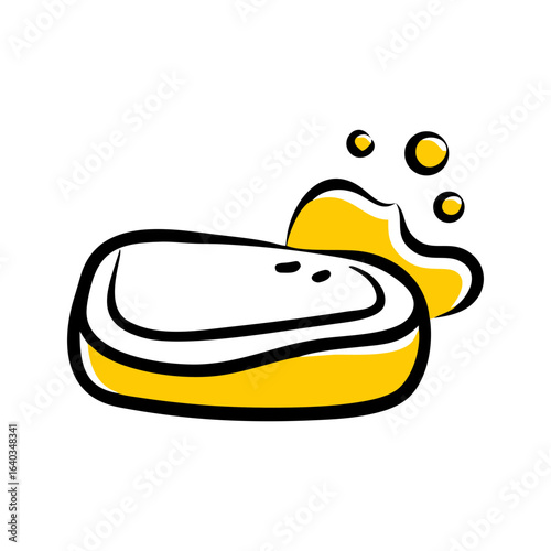 soap hand drawing icon for web and graphic design