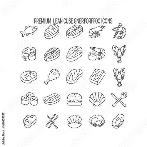 A seamless pattern of vintage hand-drawn food doodle icons and bakery illustrations, perfect for a breakfast wallpaper or a mealtime vector set