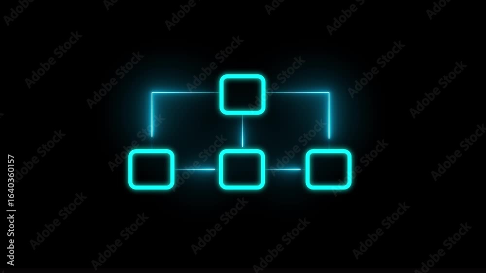 Commerce icon animation isolated on black background.