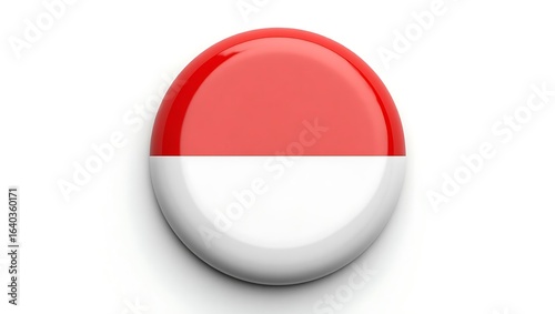 Free Download Indonesian flag button badge. Shiny 3D pin emblem of Indonesia isolated on a white background. National symbol concept. - GFXLoad