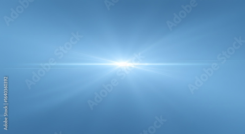 Radiant Sky Burst: Mesmerizing Blue Horizon