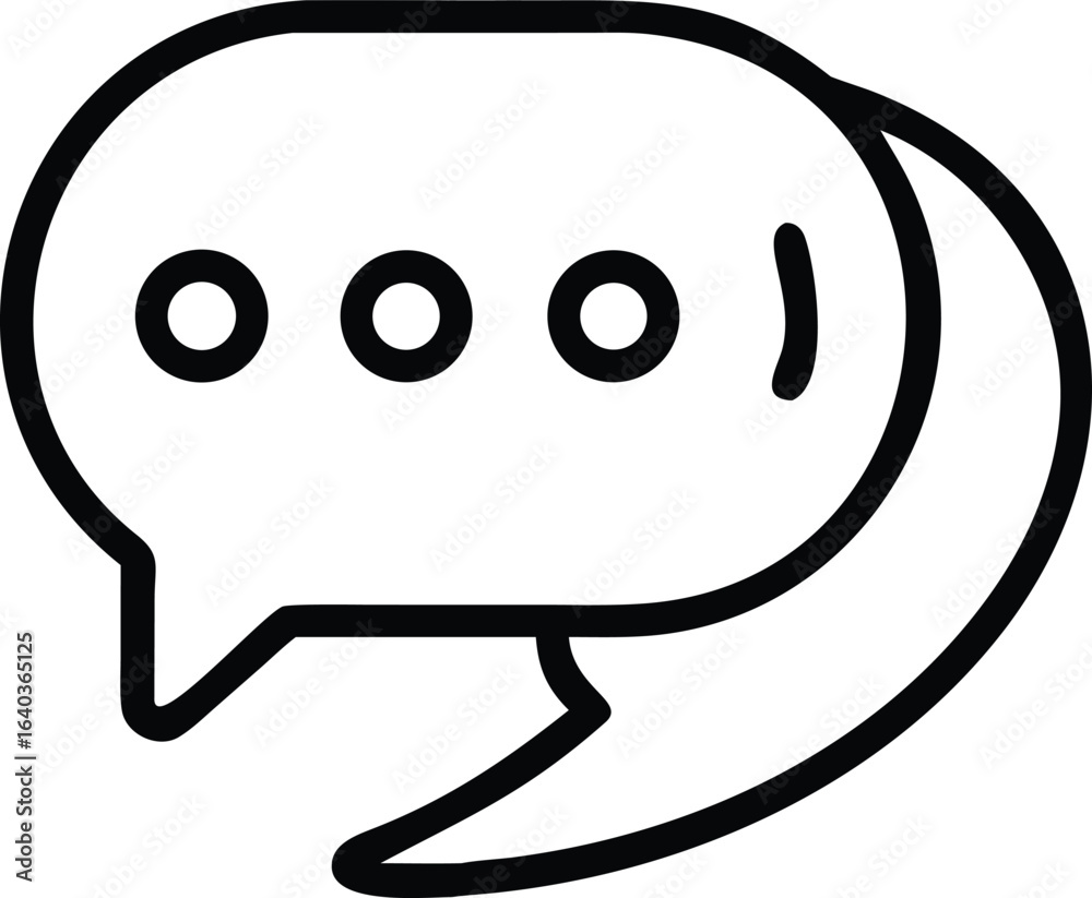 Obraz premium chat bubble icon vector art design