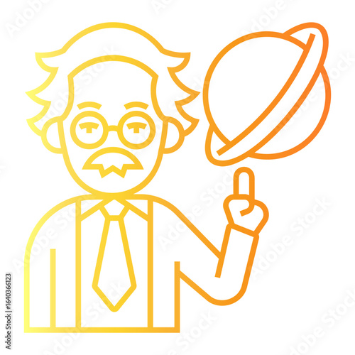 scientist Line Gradient Icon