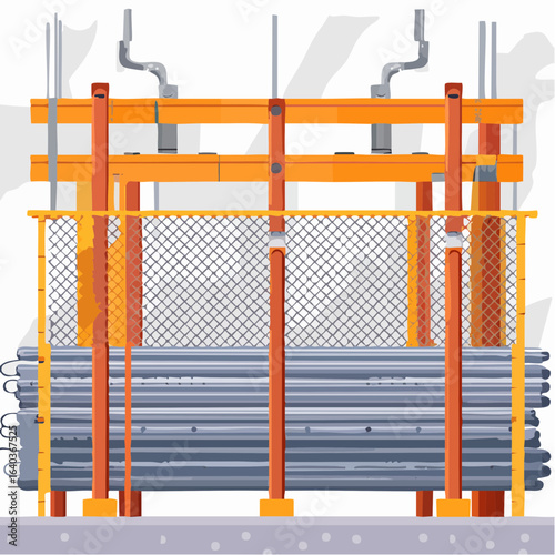 鋼・網製造業のベクターイラスト素材