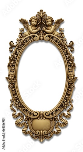 Ornate Gold Frame with Angels
