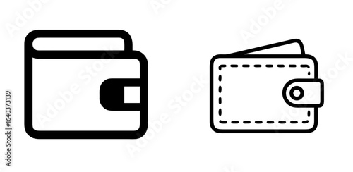 Wallet Icon for Finance, Digital Payment, Money Management, and Online Transaction Services