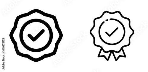 Warranty Seal Icon for Guarantee, Certification, Quality Assurance, and Product Authenticity